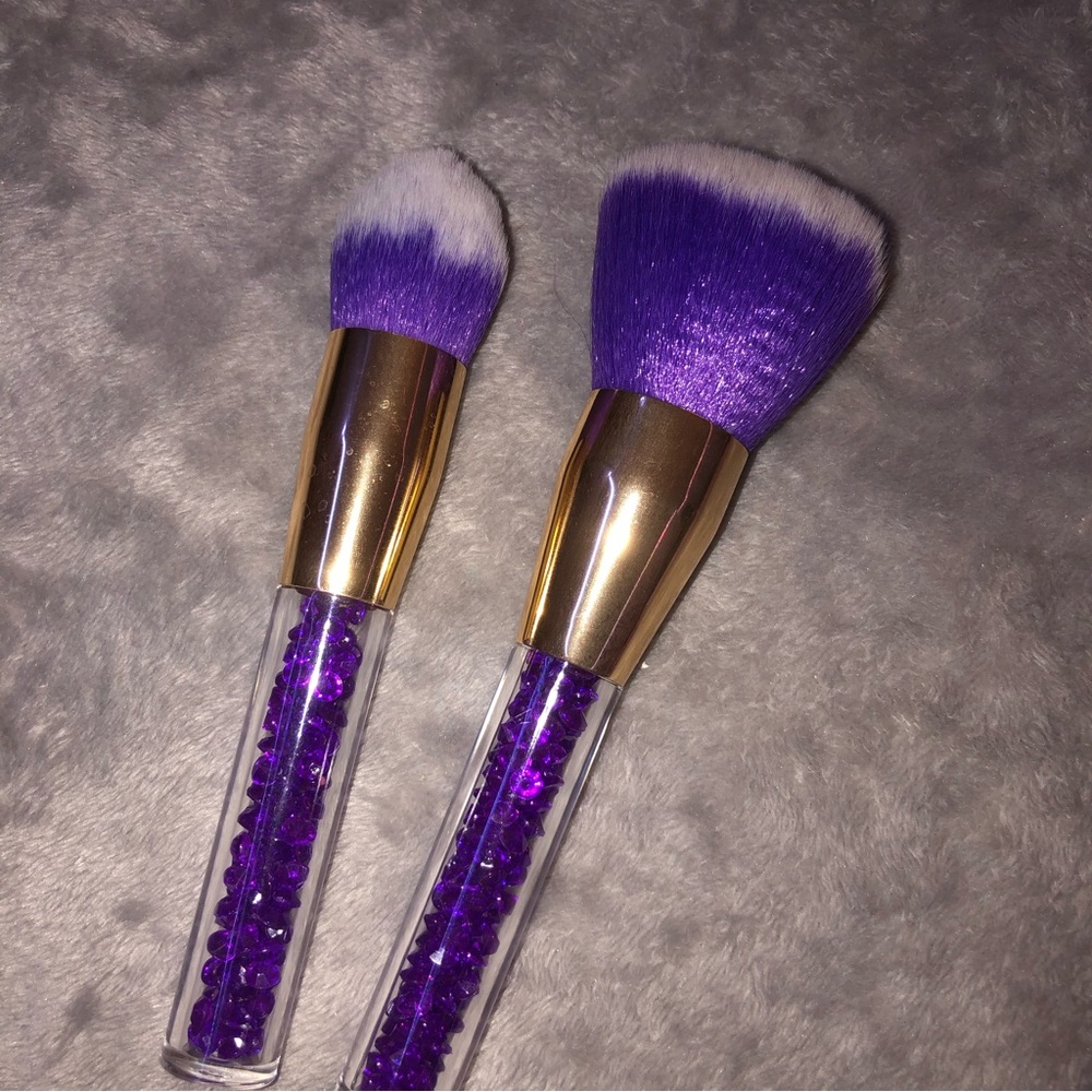 Purple stones Make up brushes